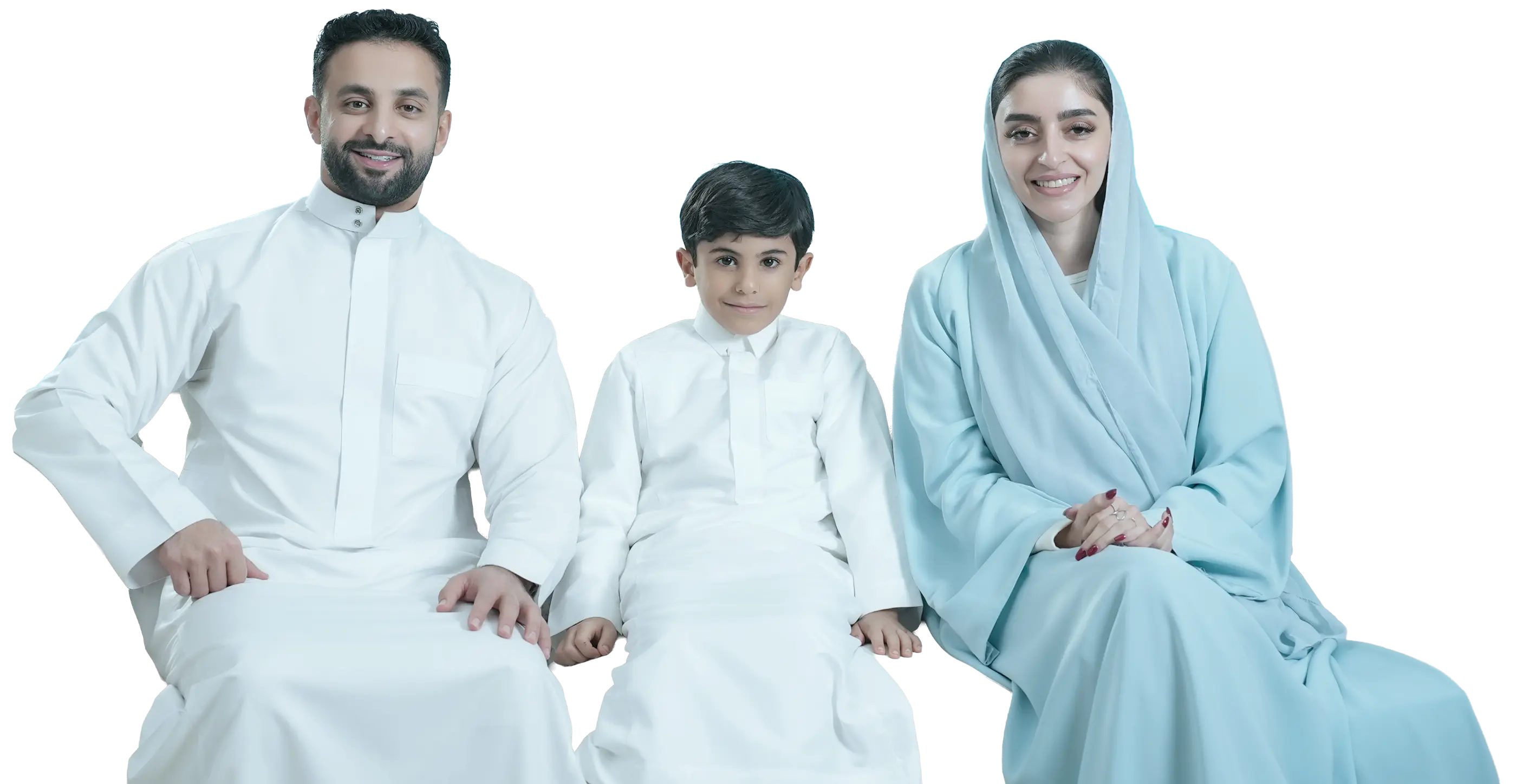 أسرة سعودية في حيٍّ سكني